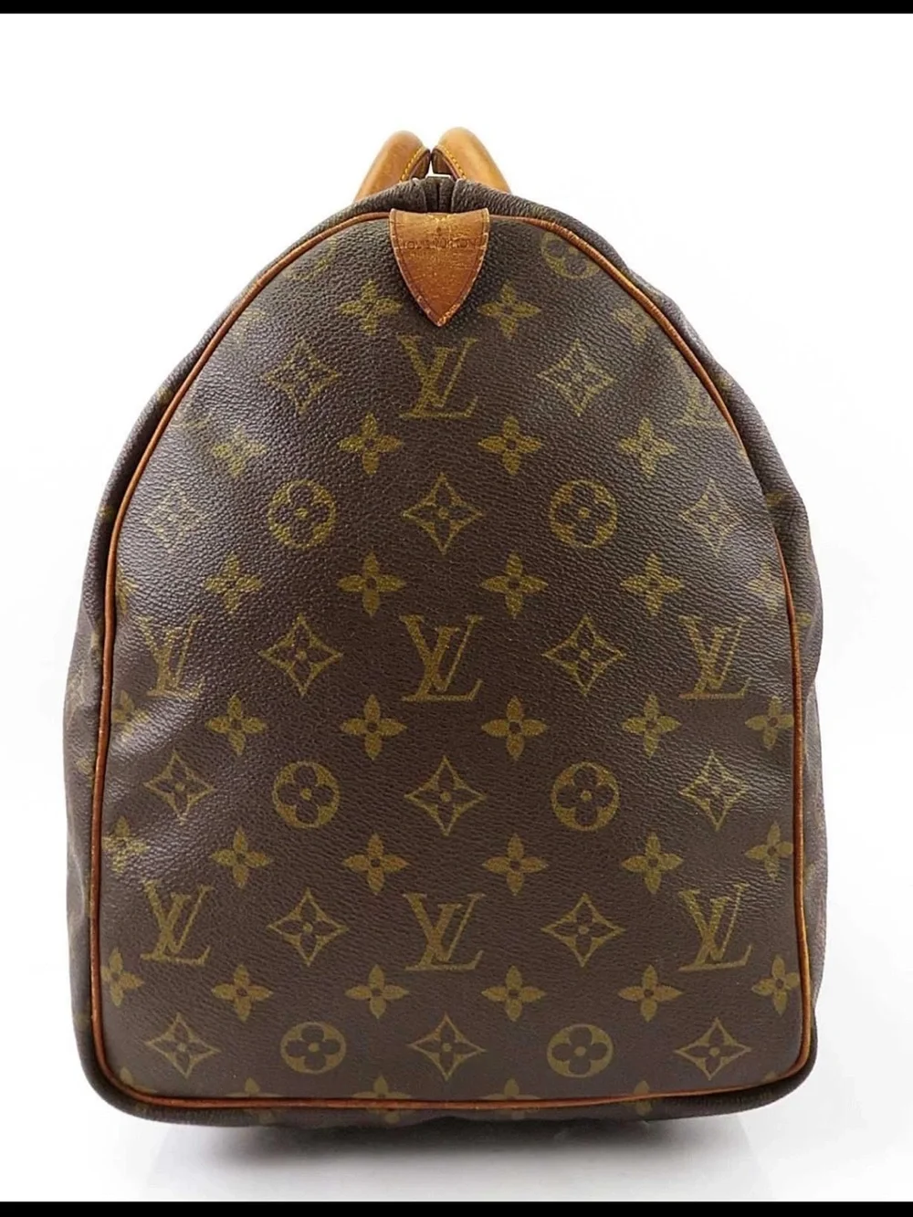 Louis Vuitton Brown Monogram Keepall Travel Duffle Bag